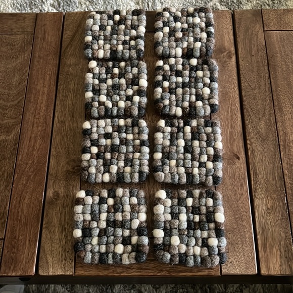 Handmade Wool Coasters - Picture 2 of 4